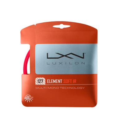 Luxilon Element Soft IR 127 Tennis String Set (Red)