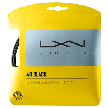 Luxilon 4G Black 125 Tennis String Set (Black)