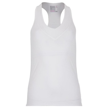Lucky in Love V-Neck Tank with Built in Bra.