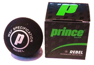 Prince Rebel Squash Ball - Single Yellow Dot
