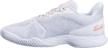 Babolat Women's Jet Tere All Court Shoe (White/Living Coral)