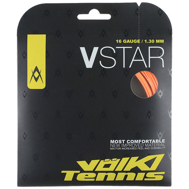 VOLKL V-Star | Tennis Racquet String | Spin & Control | Smooth Finish Co-Polymer String