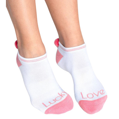 Lucky in Love Women's Low Cut Socks.
