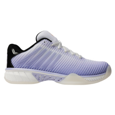 K-Swiss/Lucky In Love Women's Hypercourt Express 2 Tennis Shoe (White/Lilac/Black) 