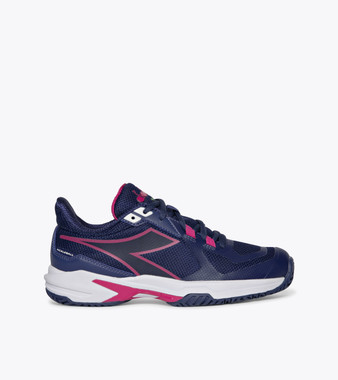 Diadora Women's Trofeo 2 All Ground Pickleball Shoes (Blueprint/Pink Yarrow/White)