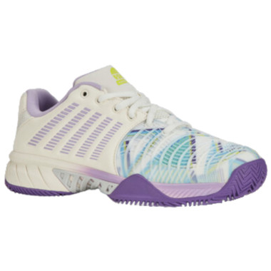 K-Swiss Women's Express Light 3 HB Padel shoes (Snow White/Purple Heart/Evening Primrose) 