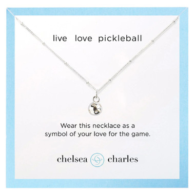 Chelsea Charles Sport Pickleball Charm Necklace