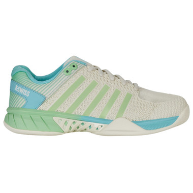 K-Swiss Women's Express Light 2E Pickleball Shoe (Egret/Patina Green) 