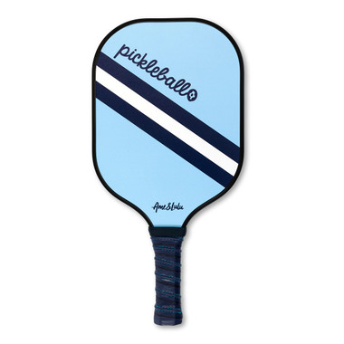 Ame & Lulu Drop Shot Pickleball Paddle (Pickleball Stitched Light Blue)
