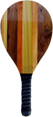 Frescobol Vero Solid Walnut, Poplar, Maple, Hickory, Cherry Wood Beach Paddle