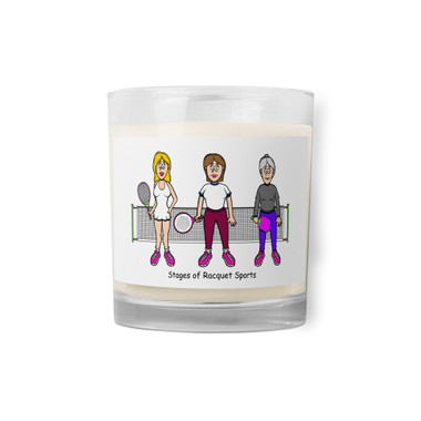 Glass jar soy wax candle