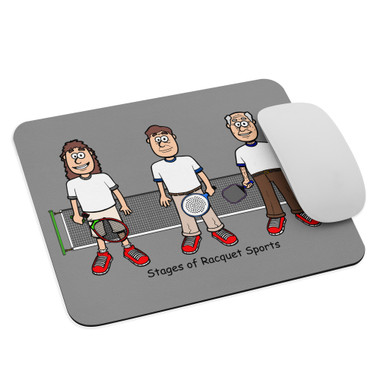 "Stages of Racquet Sports - Male" Mouse pad