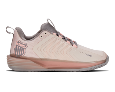 K-Swiss Women's Ultrashot 3 Tennis Shoe (Morganite/Satellite/Pale Neon Coral)