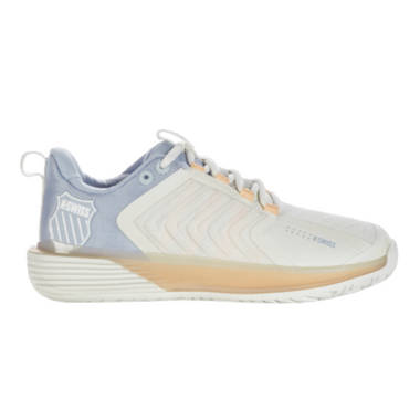 K-Swiss Women's Ultrashot 3 Tennis Shoe (Star White/White Onyx/Heather).